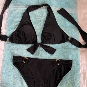 Black bikini. Myla of London. Size Medium.